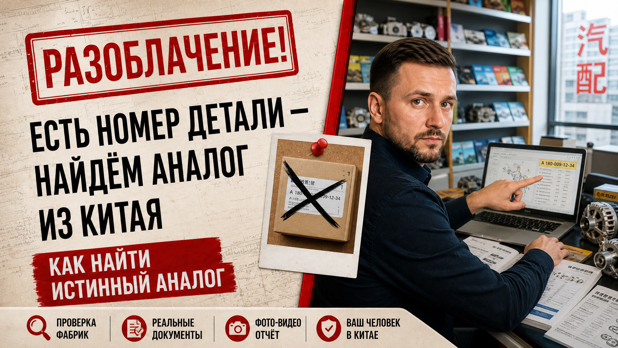 Подбор аналогов автозапчастей по образцу и номеру детали