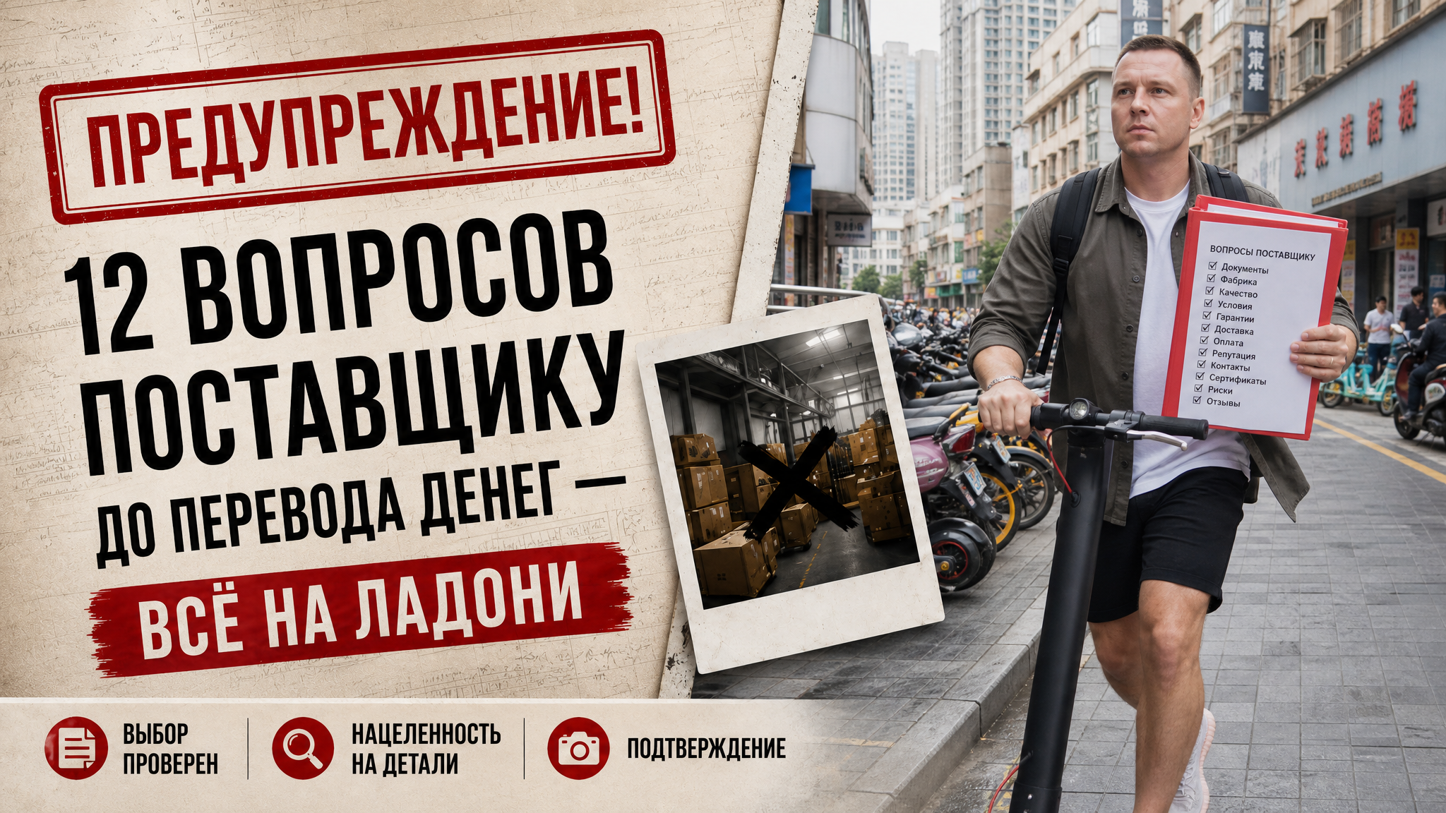 Чек-лист с 12 вопросами для переговоров с поставщиком перед закупкой